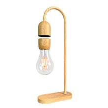 Indlæs billede til gallerivisning svævende bordlampe i lys eg - Enestående bordlampe i lys eg design, tilføjer elegance til ethvert rum.