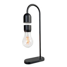 Indlæs billede til gallerivisning svævende bordlampe i sort - Moderne sort bordlampe, perfekt til kontrastfulde interiørstile